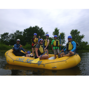 OWL Rafting Guests on a Whitewater Raft in the Ottawa River